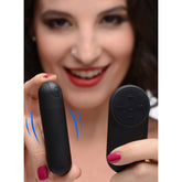 21X Vibrating Bullet with Remote Control - Black